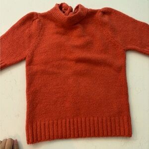 Cozy Orange Turtleneck Sweater